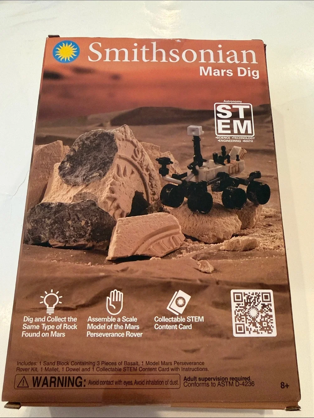 NWT Smithsonian Mars Dig STEM Kit - Brown & Black